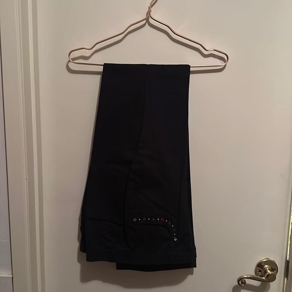 Black denim pants